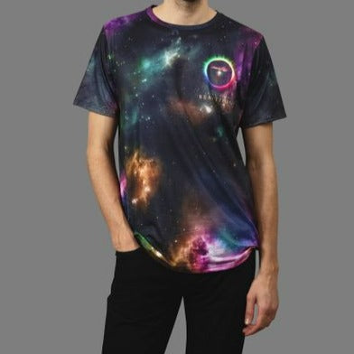 Galaxy print best sale crew neck