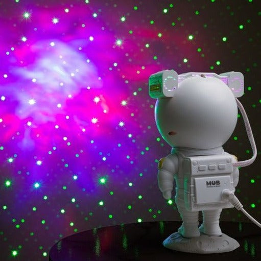 Proyector de cielo estrellado y galaxia Robot, luz nocturna LED USB