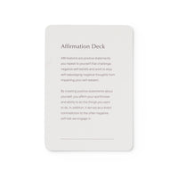 Affirmation Card Deck