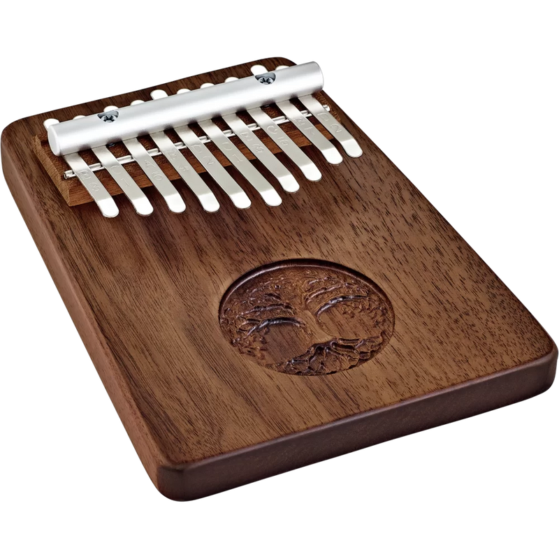 "Tree of Life" 10-Note Kalimba - Black Walnut