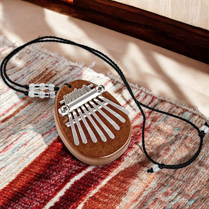 Oval 8-Note Mini Kalimba - Sapele Wood