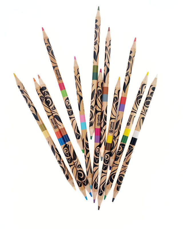Indigenous Artwork Duo Color Pencils - Set of 12