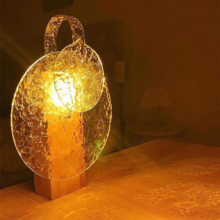 Rotating Crystal Projection Table Lamp