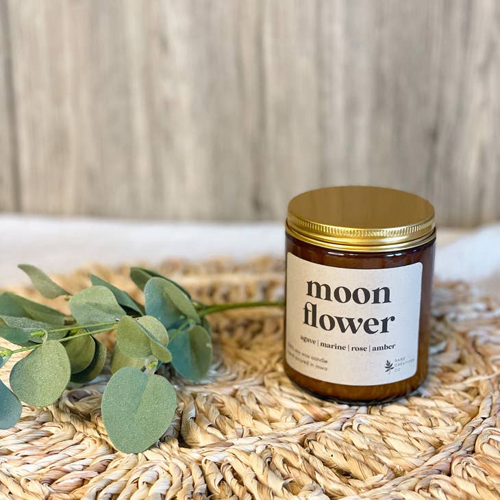 Moon Flower Soy Wax Candle