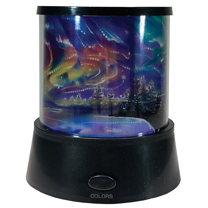 aurora borealis projecting accent night light, turned off