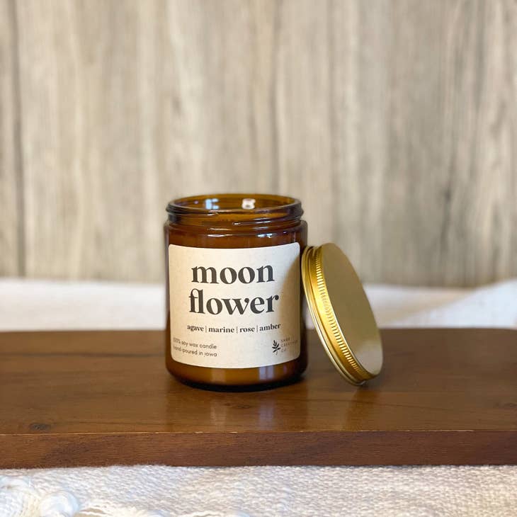 Moon Flower Soy Wax Candle