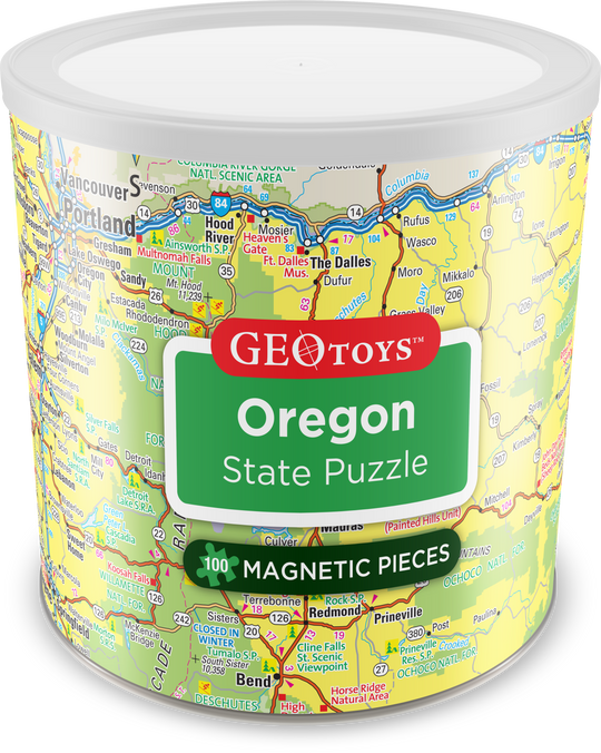 US State Magnetic Puzzles - 100 pieces