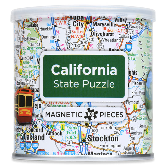 Rompecabezas magnéticos del estado de EE. UU. - 100 piezas