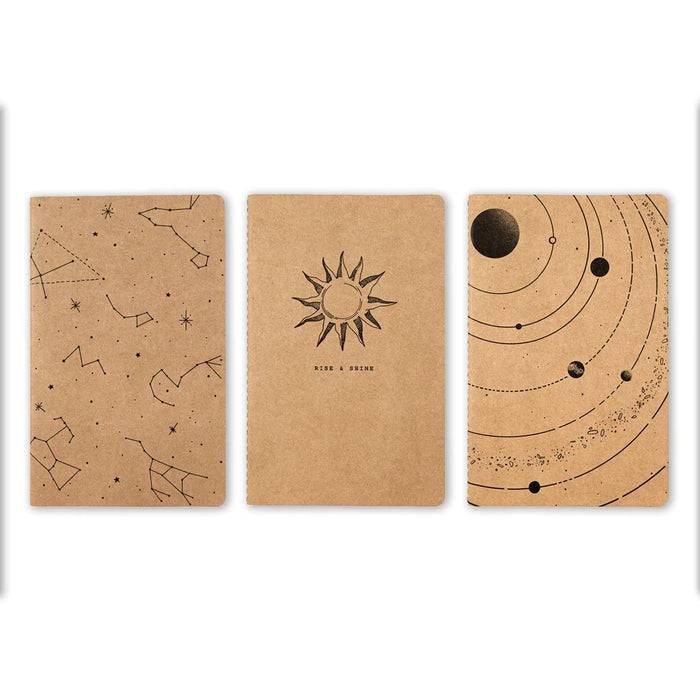 Astronomy Kraft Notebooks Set/3