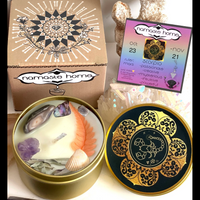 Astrology Crystal Candle Tin