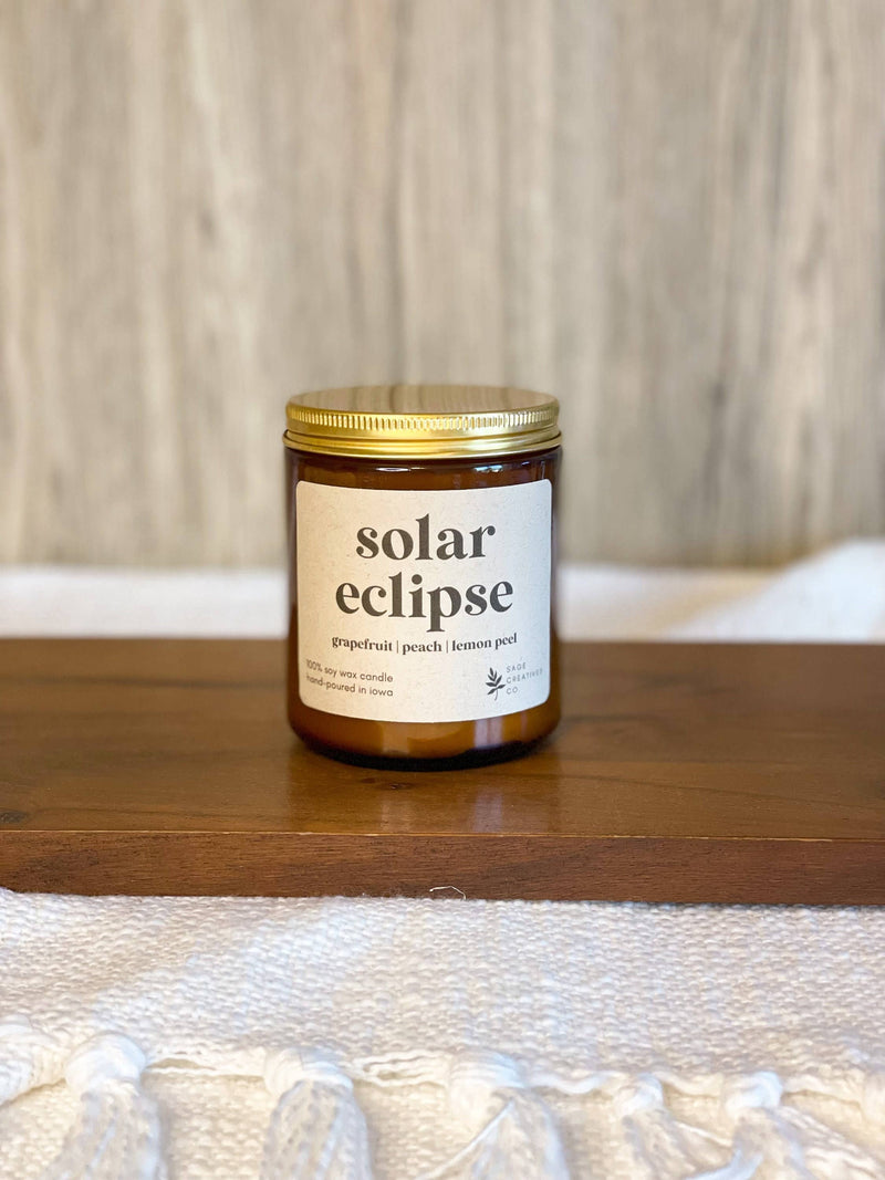 Vela de cera de soja Eclipse solar