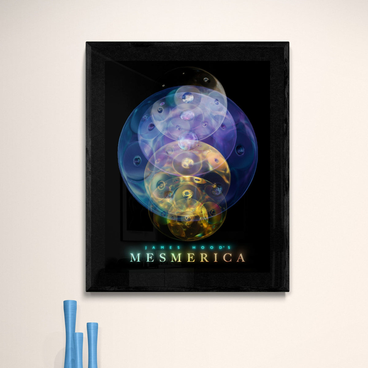 Mesmerica Hangdrum Orb Poster - Blue