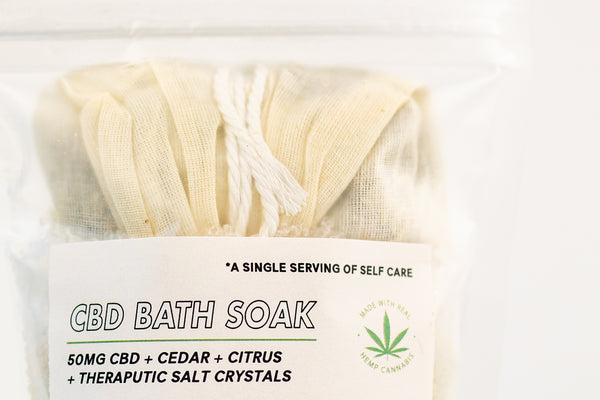 Citrus + Cedar CBD Bath Soak