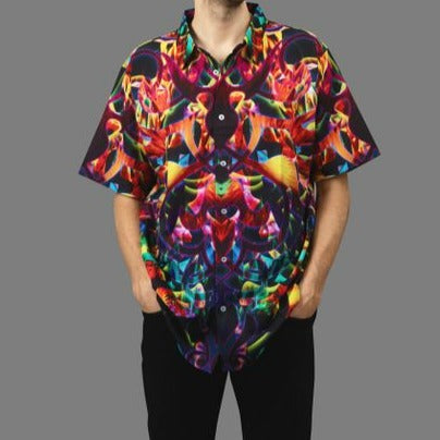Camisa de fiesta con cuello Mesmerica - Multicolor